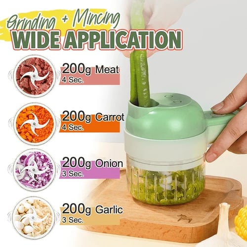 Multifunctional wireless electric vegetable cutter