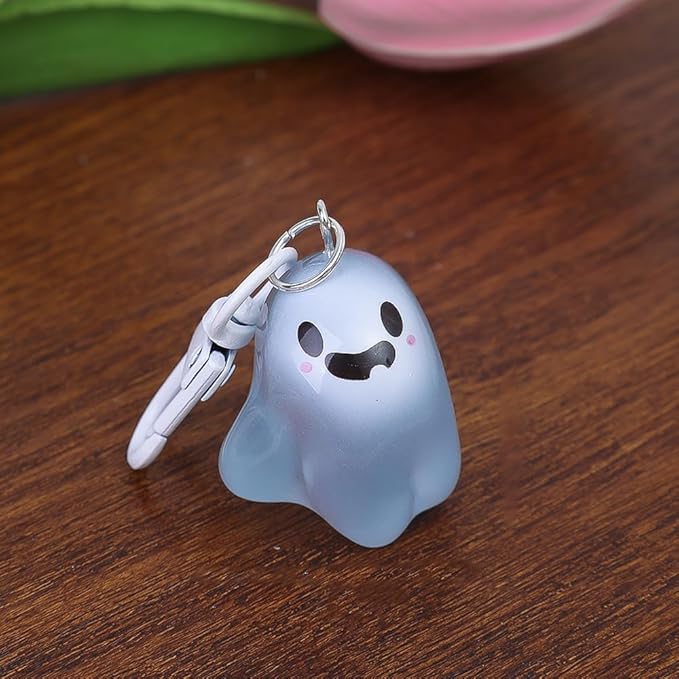 Llavero de fantasma luminoso de Halloween, regalos para mujeres, regalos espeluznantes, Navidad, Halloween, noche, fantasma, llavero
