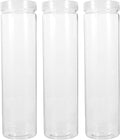Tarros Herméticos para Alimentos Secos 700Ml 3 Piezas Recipientes Transparentes de PET con Tapa para Almacenar Arroz Harina y Cereales Cocina Doméstica