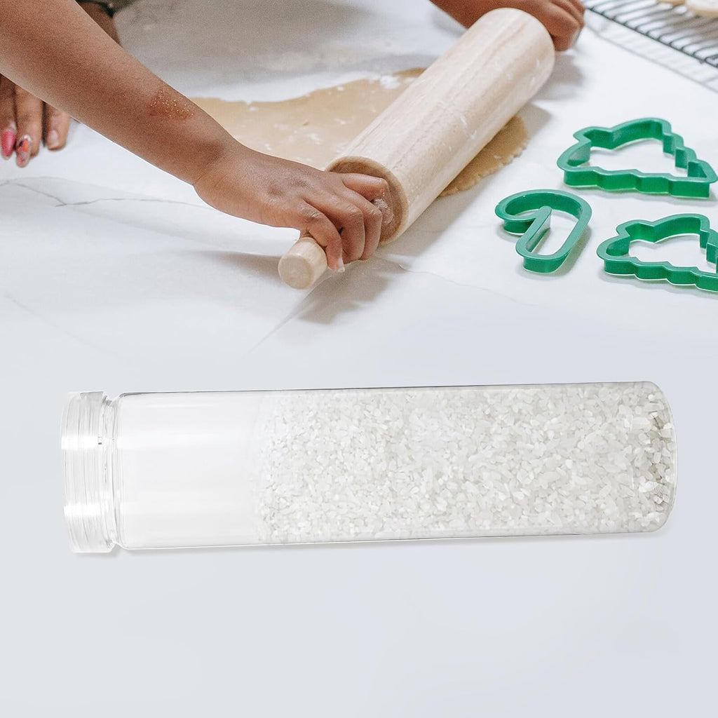 Tarros Herméticos para Alimentos Secos 700Ml 3 Piezas Recipientes Transparentes de PET con Tapa para Almacenar Arroz Harina y Cereales Cocina Doméstica